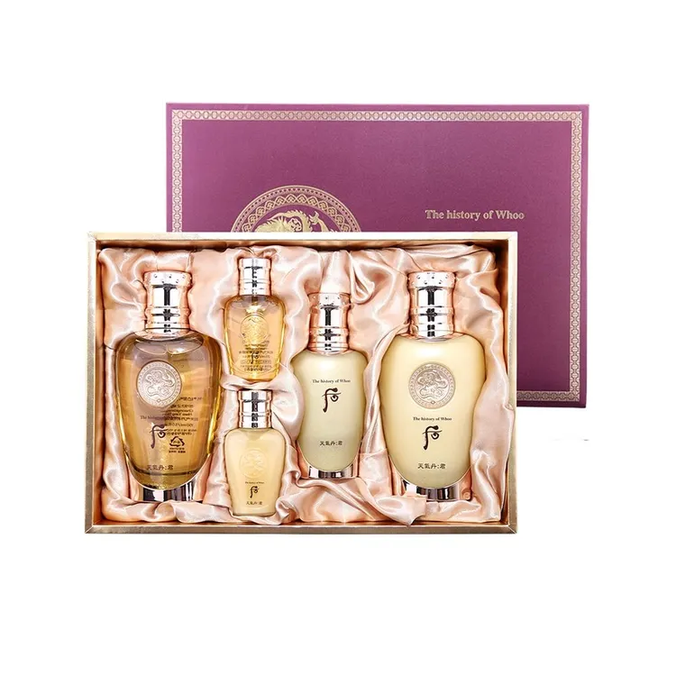 韩国wh后天气丹君男士花献水乳精华滋润滋养温和奢华3件套盒现货