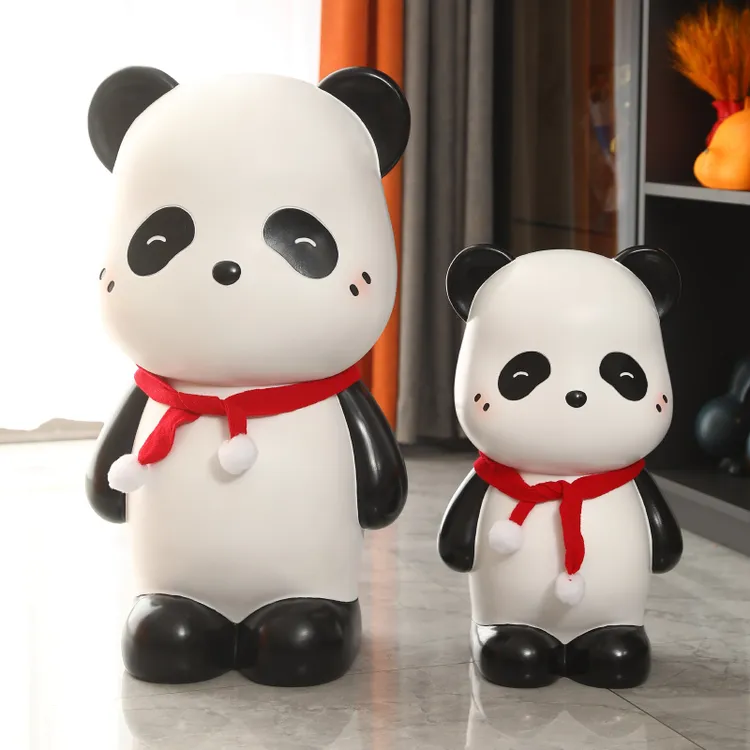 大熊猫存钱罐落地大摆件电视柜酒柜玄关装饰品2025新款储蓄罐