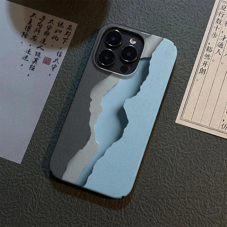 墙面裂缝适用苹果13手机壳菲林iPhone14/15/16/17硬壳个性卡通12p
