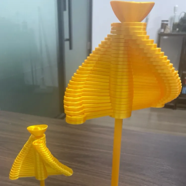 3d打印玩具摇钱树发财树旋转斐波那契数列网红玩具解压无毒办公室