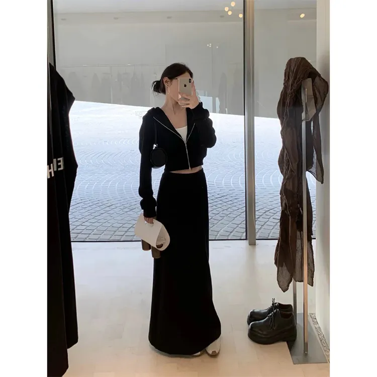 韩系高级感穿搭宽松外套女2025新款爆款高级感时尚显瘦休闲长裤子