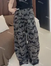 秋季新款迷彩宽松裤子