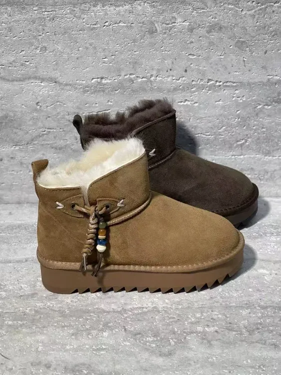 308-13保暖平跟冬季防水防滑时尚雪地靴时尚短靴