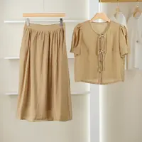 麦迪尚品【夕Y】50909120 夏季简约舒适休闲套装链接品牌女装