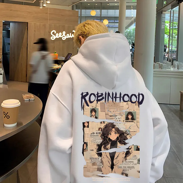 重磅加绒加厚连帽卫衣宽松双层帽高街港风女孩男女同款男装秋冬季