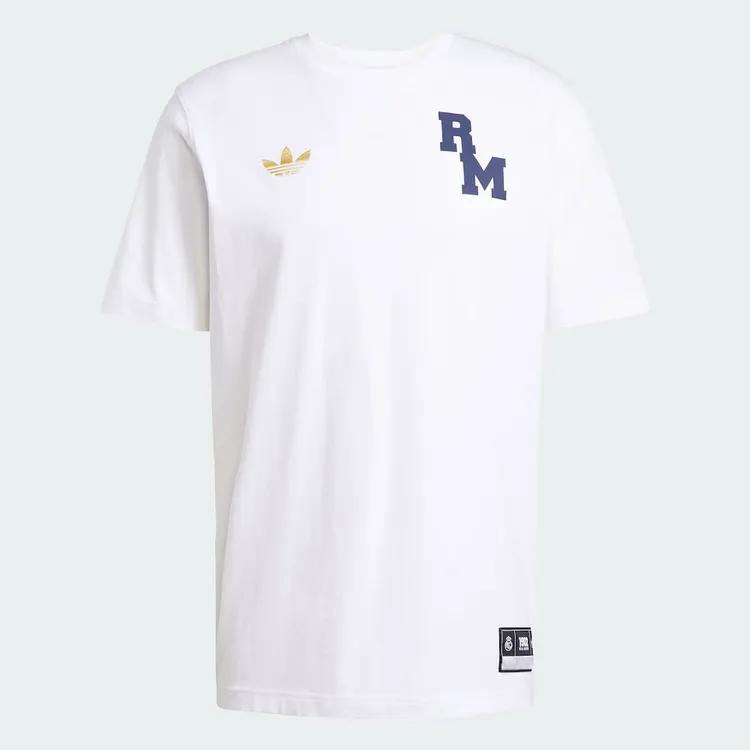  adidas/阿迪达斯中性皇马足球文化运动短袖T恤JL6116