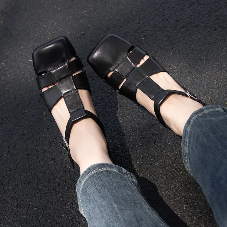 时装凉鞋女款2025新款爆款罗马风简约明星同款百搭鞋子女ins潮牌