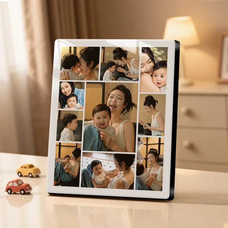 创意相框定制儿童照片打印多图宫格表情包记录拼接照做桌面摆台框