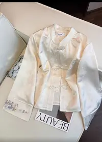 绝美新中式国风减龄贵气外套女薄款早秋季2025新款精致盘扣上衣05
