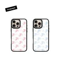 Snapapa 丘比特系列 全包磨砂磁吸款黑边壳适用于iphone17promax