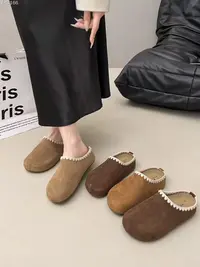 秋休闲款法式拖鞋女新款配裙子包头拖鞋6222-8