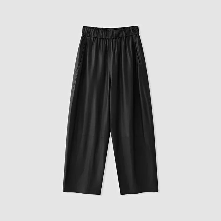 【冬姐自主品牌】VOR 意大利进口小羊皮 皮裤 V25300285