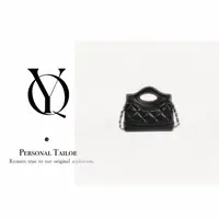YUQIAO/【31 bag】小羊皮手拎中古黑色YQ225