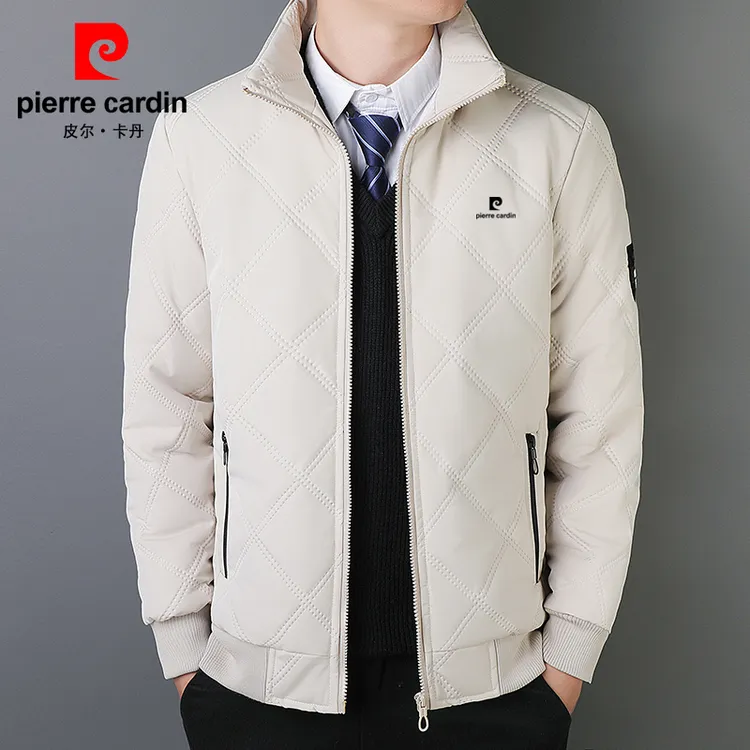 皮尔卡丹男士棉服2025冬季新款加绒加厚大码棉袄保暖立领棉衣外套