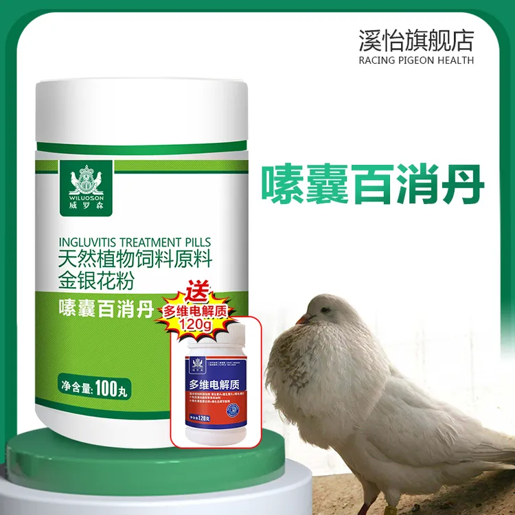 嗉囊百消丹嗉囊问题软硬积液水食胀气呕吐甩食鸽子常备用品大全