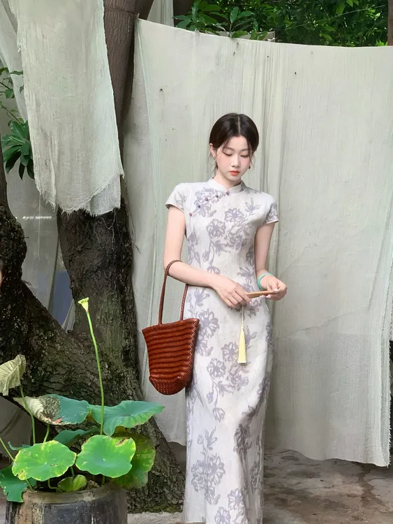 EIA一尧新中式国风【沉香一梦】古朴清雅气质旗袍连衣裙显瘦复古裙