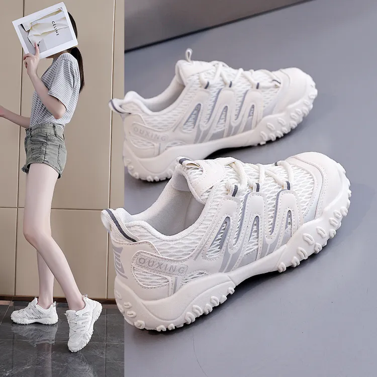 登山鞋女2025秋季新款百搭时尚户外运动休闲鞋小白阿甘板鞋Q2510