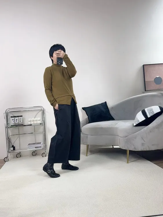 【艳姐推荐】秋冬新款气质百搭纯色上衣25572-25576