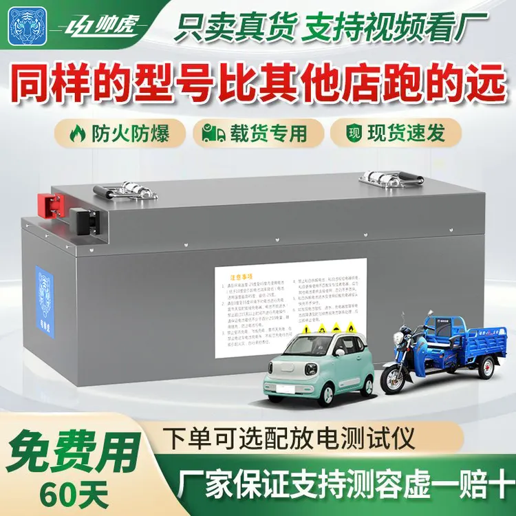 【智能管理】全新正品三四轮电动车48V60V72大容量原装防爆锂电池