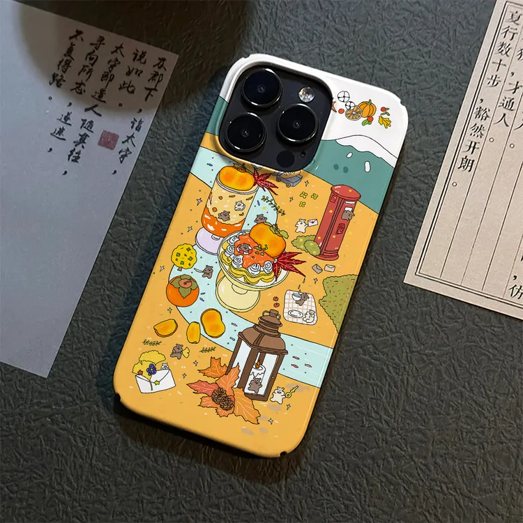 柿子的季节适用苹果17pro手机壳iPhone16promax硬菲林15/14/13ins