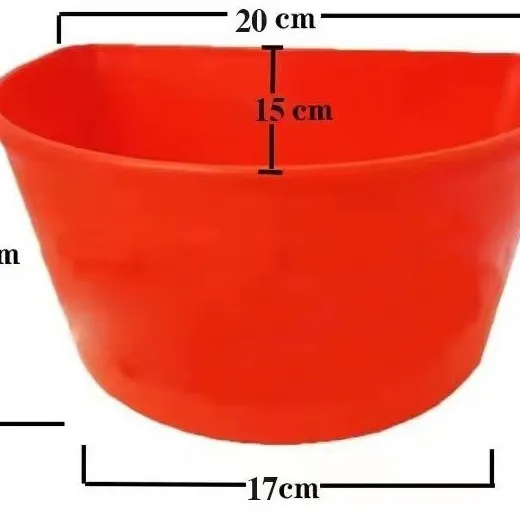 狗狗专用饮水食槽防打翻挂钩设计颜色随机