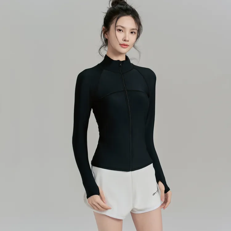 泳衣女分体长袖长裤2025新款保守显瘦遮肉冲浪水母服防晒两件套