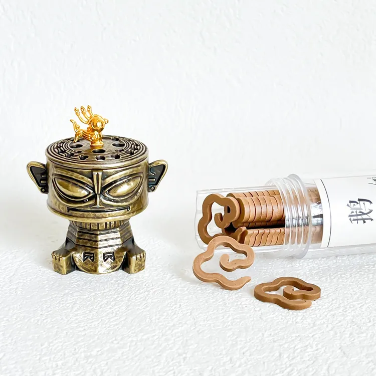 （送香炉）无粘粉小祥云片中式家居香薰鹅梨帐中香桂花香沉香檀香