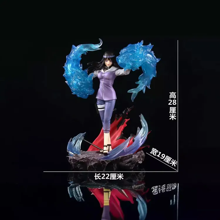 火影 GK 燃风 日向雏田 柔拳 双狮拳 雕像场景 模型摆件 盒装手办