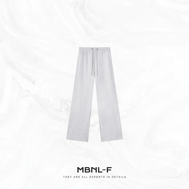 MBNL-F“欧调氛围” 100%棉密织加绒松紧腰阔腿卫裤 秦磊XN-XKZ6598