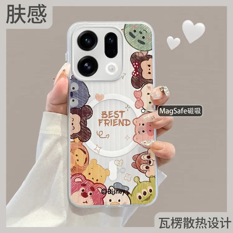 适用oppofindx9手机壳findx9pro新款oppo保护套x8瓦楞磁吸卡通