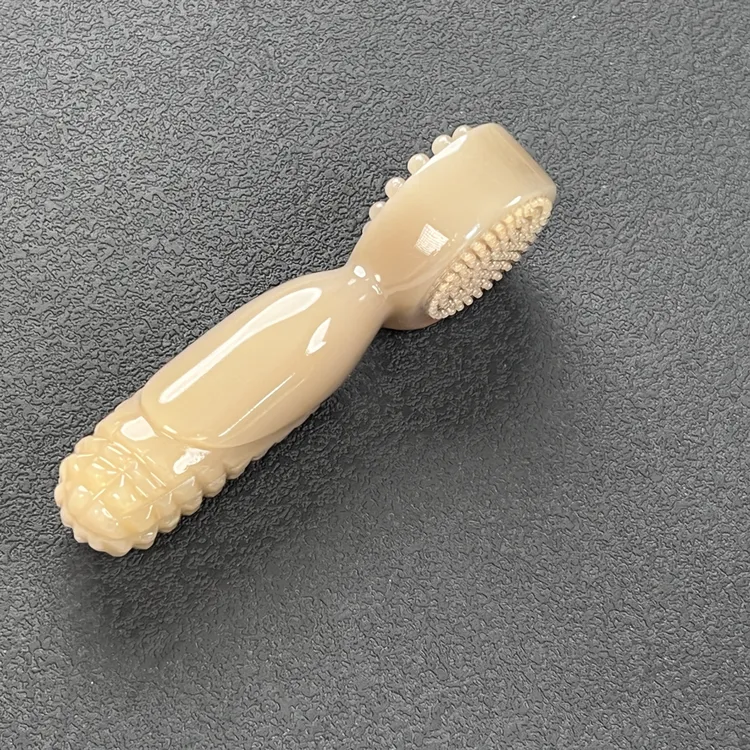 [艺佳]天然精品牦牛双面黑头刷美容拍拨筋棒防脱家用脸部清洁刷