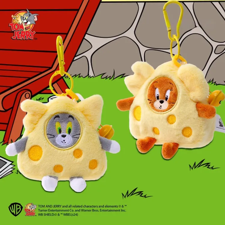 猫和老鼠周边奶酪挂包便携可爱挂件零钱包耳机包