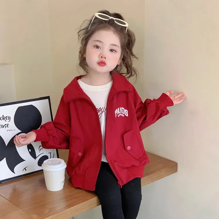 女童外套春秋2025新款儿童洋气时髦秋季上衣女宝宝休闲中小童秋装