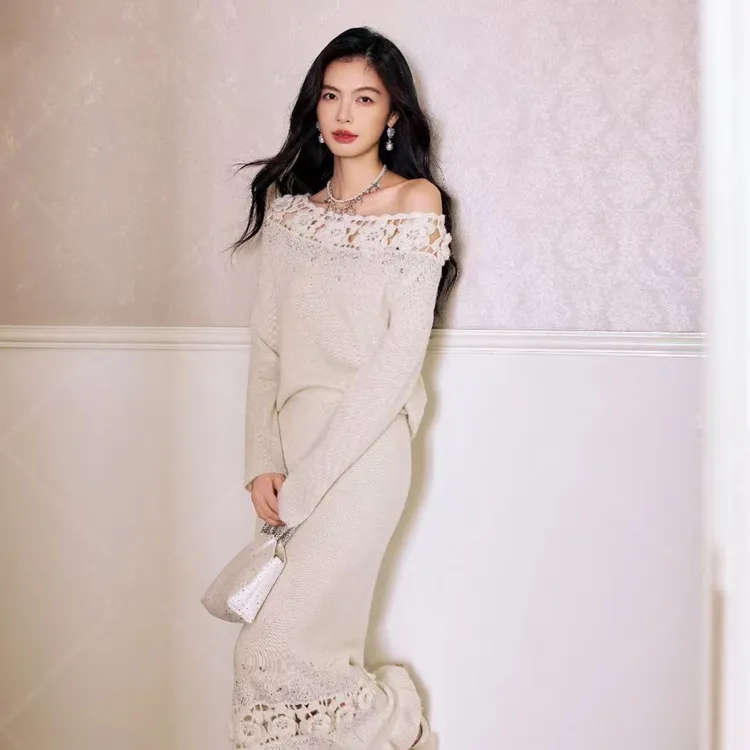 气质优雅套装轻奢钉珠重工女设计感小香风显瘦法式时尚小众温柔