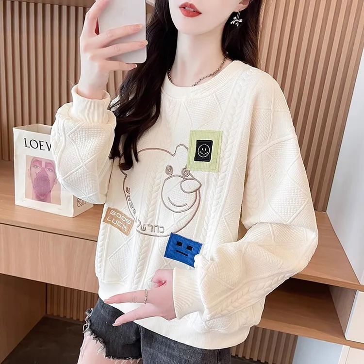 设计感小众卫衣女春秋季2025新款韩版宽松大码小个子高级感上衣服