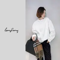 LANGLANG【私藏】2025秋冬新款烧花圆领百搭时尚针织卫衣T189