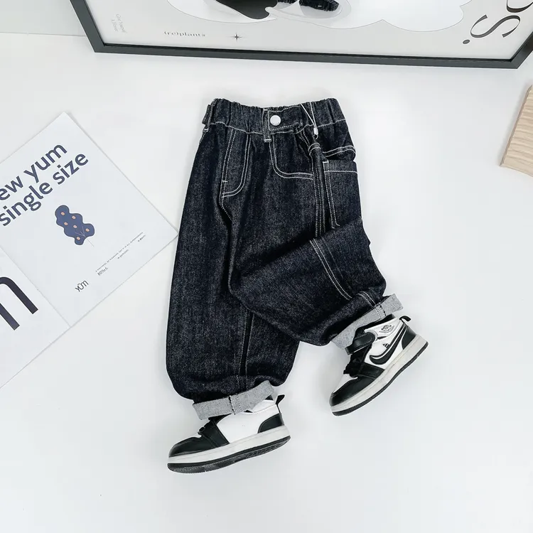 男童裤子秋季儿童牛仔裤2025新款时尚韩版 D-CXF3126悠悠童话童装