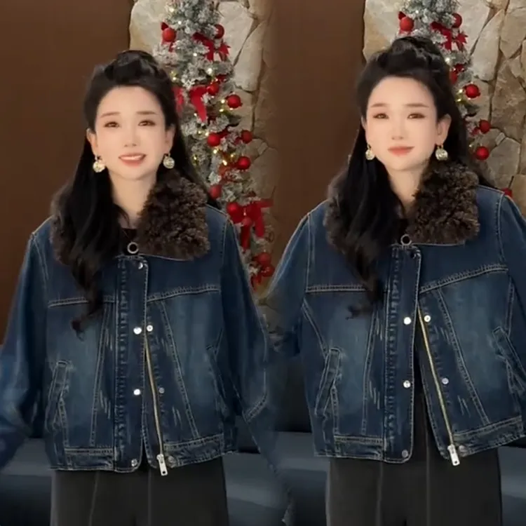 2025秋冬新款时尚显瘦气质网红高档洋气女高级百搭宽松大码外套潮