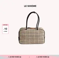 LE SIXIEME第六感 千鸟格羊毛呢单肩包手提包老钱风波士顿包Buck