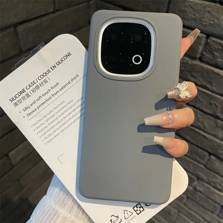 适用iqoo13手机壳液态硅胶纯色简约爱酷13高级感肤感iqoo12情侣款