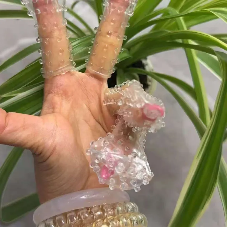 亲肤手指套软软Ｑ弹防水安全硅胶柔软手指套手工