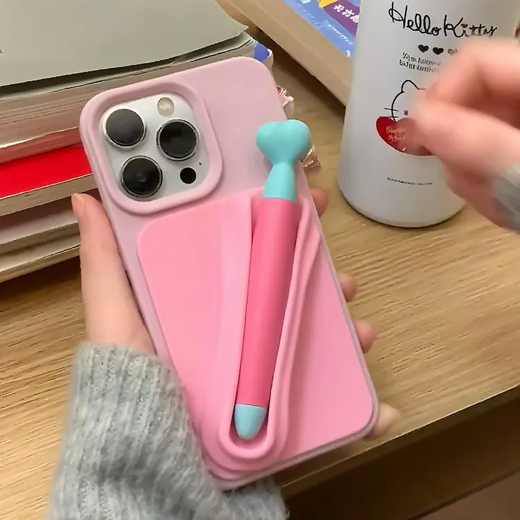 【带触屏笔的手机壳】冬天防冻手神器苹果iphone16送女友礼物车用品