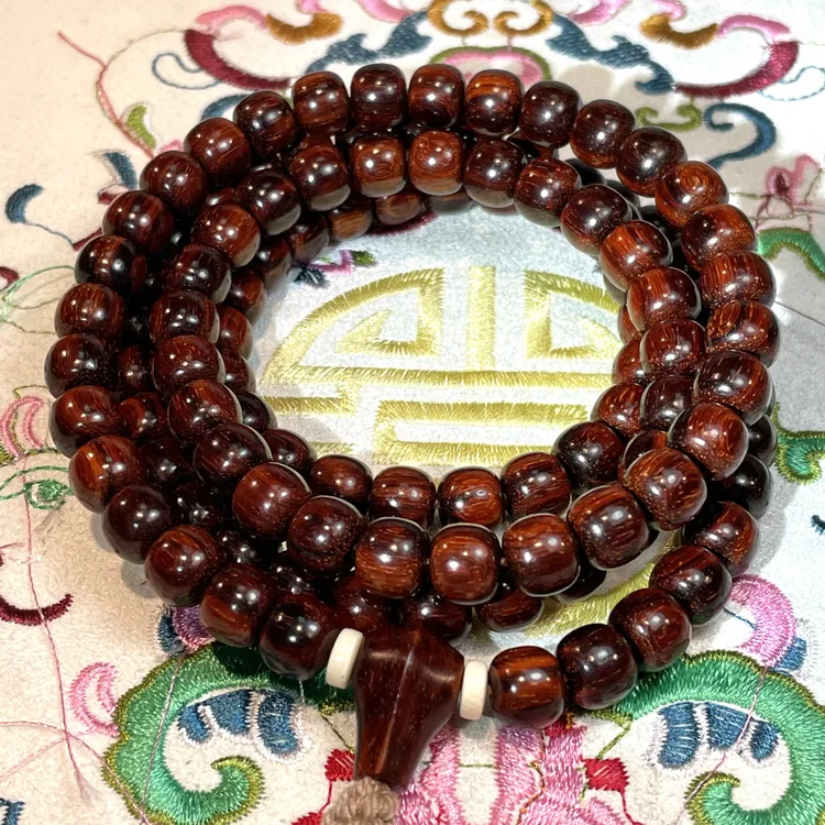 08/09/108颗印度小叶紫檀野生林玉化老料多圈492号