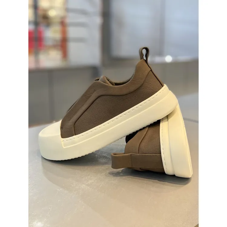 【香港DcSU&Shoes官方正品】懒人一脚蹬板鞋皮面日常款增高阿甘鞋