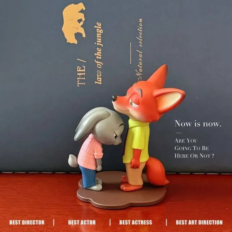 全店热销疯狂动物城玩具乖乖盲盒摆件可爱朱迪尼克系列甜蜜依靠