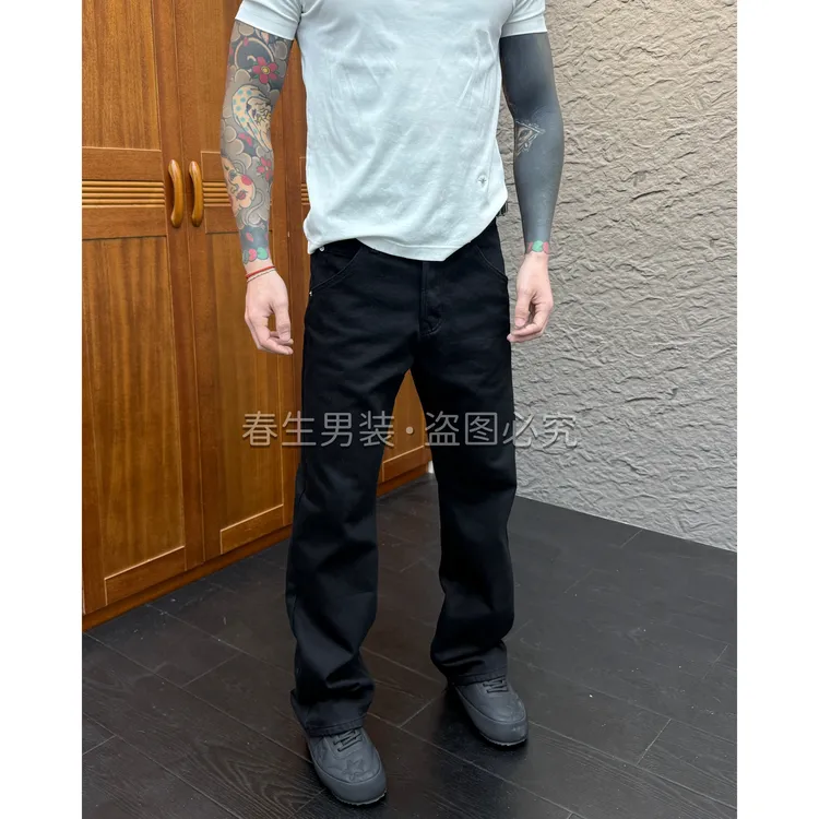 2025秋冬新款直筒宽松休闲百搭净版直筒宽松牛仔裤50066