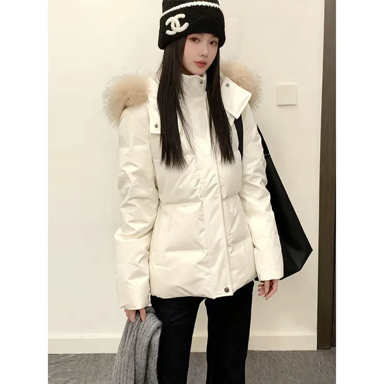 韩系收腰显瘦棉服女2025冬季新款时尚保暖休闲棉衣女加厚棉袄外套