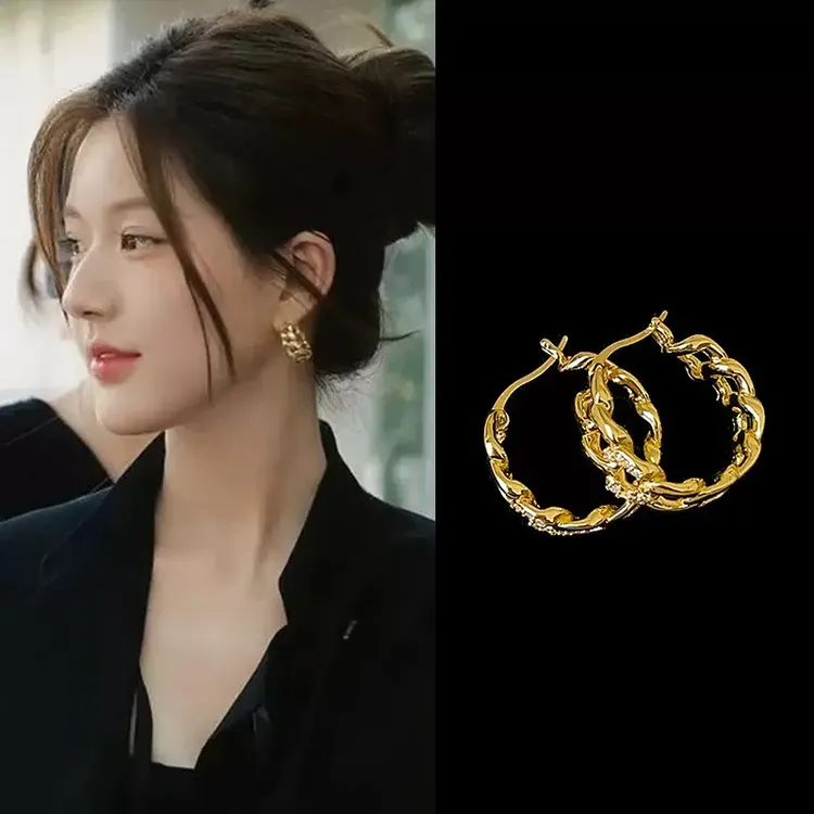 铜合金贝壳耳饰 许我耀眼许研赵露思同款耳环集合简约轻奢时尚