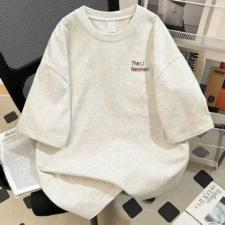 笑脸印花美式潮牌短袖T恤休闲百搭宽松显瘦oversize休闲百搭上衣