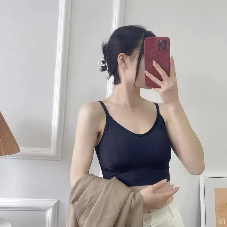 女士性感隐形大胸美背薄款吊带聚拢效果女士背心大胸显小内衣